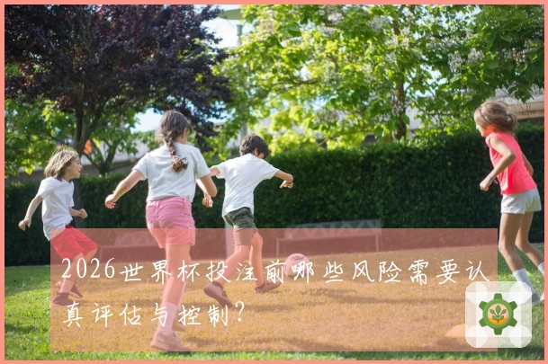 2026世界杯投注前哪些风险需要认真评估与控制？